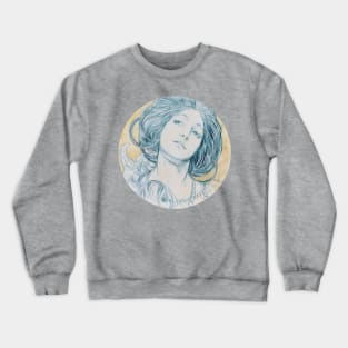 Head of a young woman Crewneck Sweatshirt